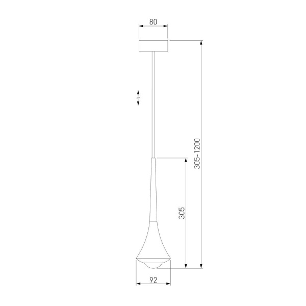 Подвесной светодиодный светильник Elektrostandard Hill 50211 Led хром a060354