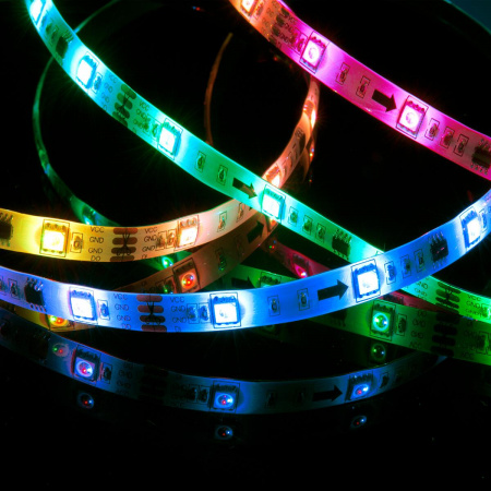 Светодиодная влагозащищенная лента Elektrostandard 7,2W/m 30LED/m 5050SMD RGB 5M a049849 Алматы