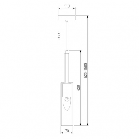Подвесной светильник Eurosvet Graf 50226/1 янтарный