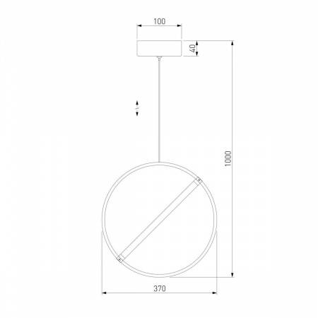 Подвесной светодиодный светильник Eurosvet Element 90281/1 хром
