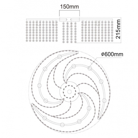 Потолочная люстра MW-Light Каскад 113010213