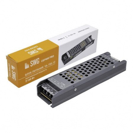 Блок питания SWG 12V 150W IP20 12,5A YA-150-12 002829 Алматы