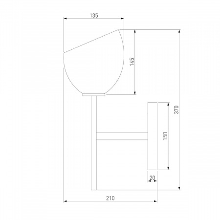 Бра Eurosvet Arrista 60130/1 хром
