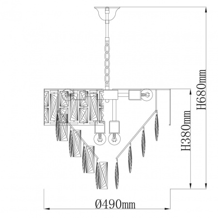 Подвесная люстра De Markt City Бриз 111014108