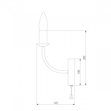 Бра Eurosvet Santi 60139/1 золото