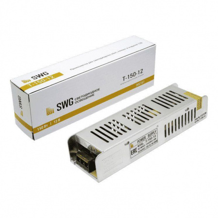 Блок питания SWG 12V 150W IP20 12,5A T-150-12 000167 Алматы