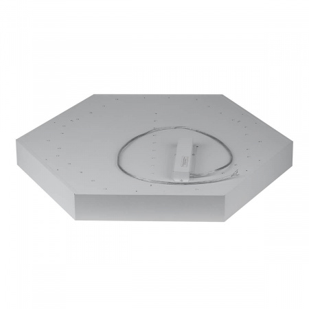 Подвесной светодиодный cветильник Geometria ЭРА Hexagon SPO-122-W-40K-066 66Вт 4000К белый Б0050552