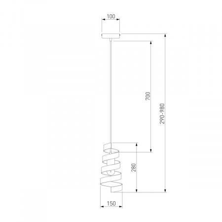 Подвесной светильник Eurosvet Storm 50058/1 серебро