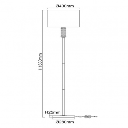 Торшер MW-Light Онтарио 692041601