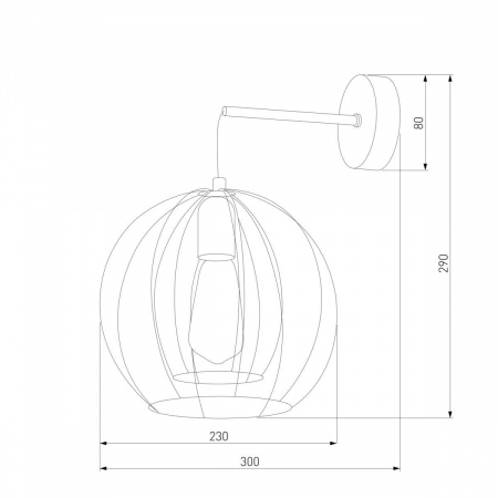 Бра TK Lighting 6596 Jaula