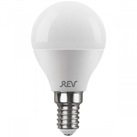 Лампа светодиодная REV G45 Е14 7W 2700K теплый свет шар 32340 2