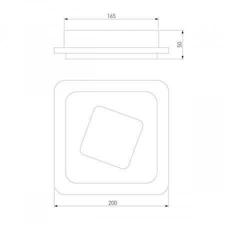 Настенный светодиодный светильник Eurosvet 90154/2