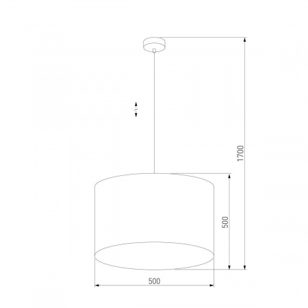 Подвесная люстра TK Lighting 6173 Tercino Blue
