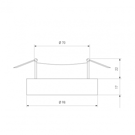 Встраиваемый светильник Elektrostandard 118 MR16 серебро/черный a053349