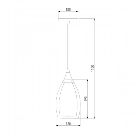 Подвесной светильник Eurosvet 50085/1 черный жемчуг
