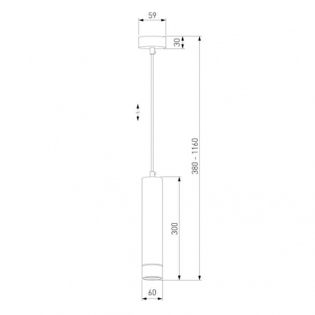 Подвесной светильник Eurosvet DLN107 GU10 черный/золото
