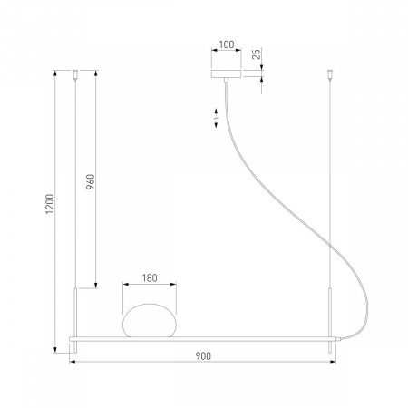 Подвесной светильник Eurosvet Stair 70145/1 черный