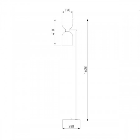 Торшер Eurosvet Tandem 01085/2 никель