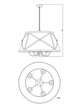 Подвесная люстра Moderli Berta V1260-5P