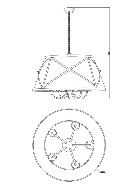 Подвесная люстра Moderli Berta V1260-5P