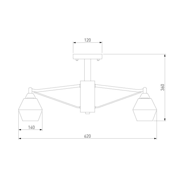 Потолочная люстра Eurosvet Takara 70135/5 кофе