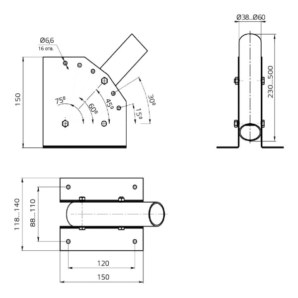 Кронштейн Gauss 903265101 Алматы