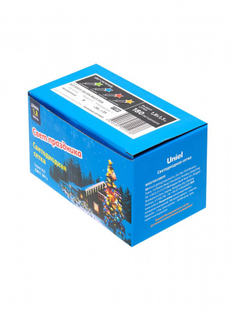 Светодиодная гирлянда Uniel сетка 220V разноцветный ULD-N1815-180/DTA Multi IP20 UL-00005488