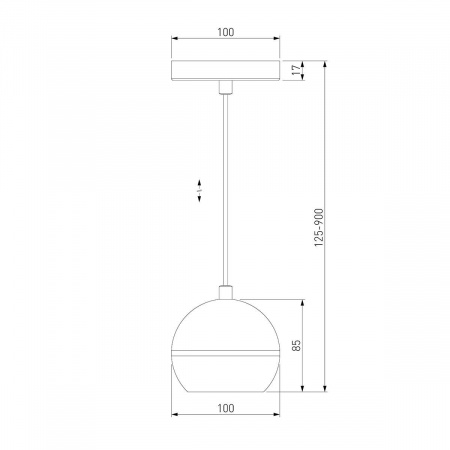Подвесной светодиодный светильник Elektrostandard DLS023 9W 4200K белый a047774