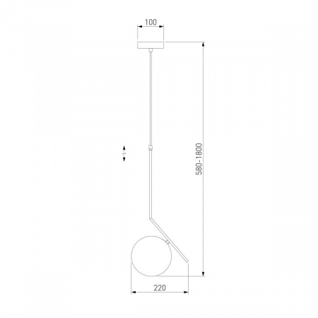 Подвесной светильник Eurosvet Shape 50213/1 латунь