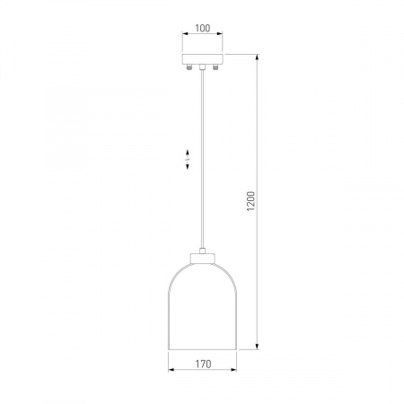 Подвесной светильник Eurosvet Tandem 50119/1 латунь