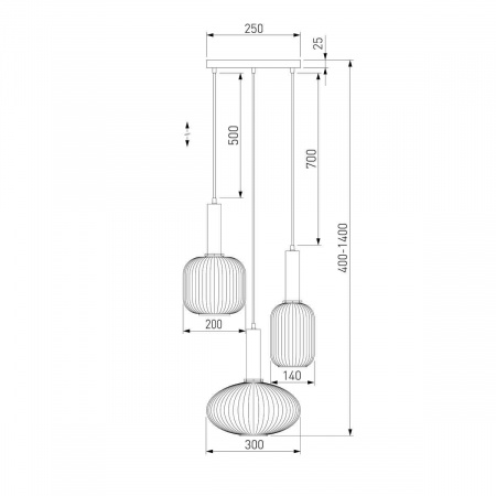 Подвесной светильник Eurosvet Bravo 50183/3 черный