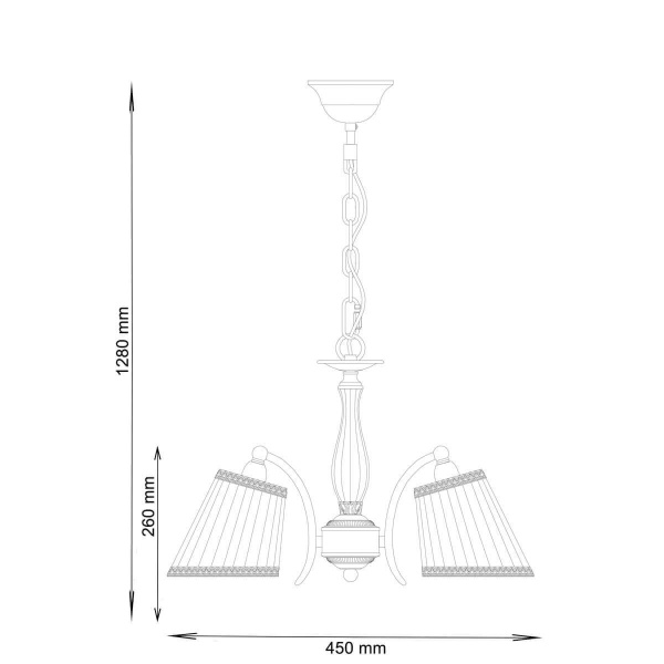 Подвесная люстра Lucia Tucci Firmo 145.3 Ivory