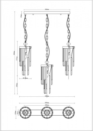 Подвесной светильник Moderli Stiland V10040-3P