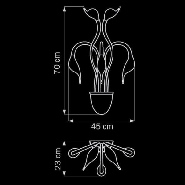 Бра Lightstar Cigno Collo Bk 751657