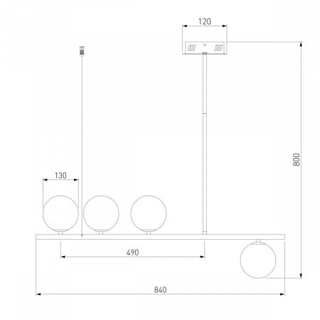 Подвесная люстра Eurosvet Fredo 70136/4 латунь