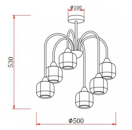 Подвесная люстра Rivoli Montaro 4078-306 Б0047340