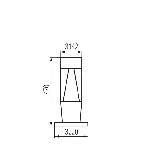 Уличный светильник Kanlux INVO TR 47-O-GR 29175