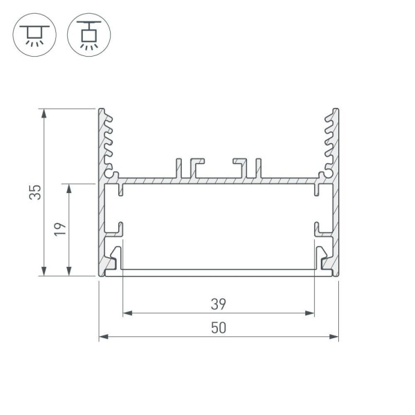 Коннектор угловой Arlight SL-Line-5035-135 030113 Алматы