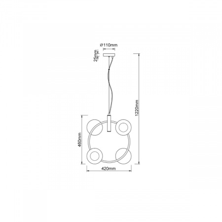 Подвесной светильник Vele Luce Astoria VL5002P42