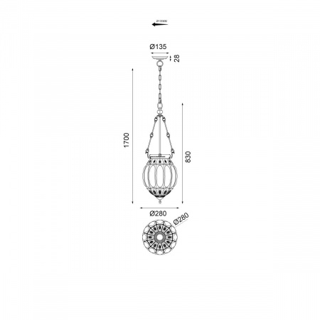 Подвесной светильник Vele Luce Helen VL4266P23
