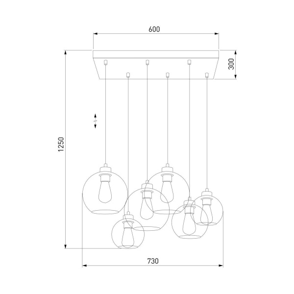 Подвесной светильник TK Lighting 2164 Cubus