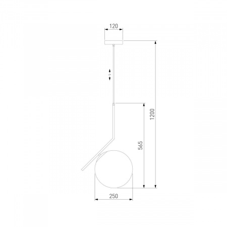 Подвесной светильник Eurosvet 50153/1 хром