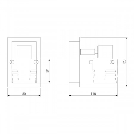 Спот Eurosvet 23463/1 хром/античная бронза