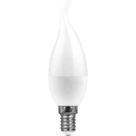 Лампа светодиодная Feron E14 7W 2700K Свеча Матовая LB-97 25475