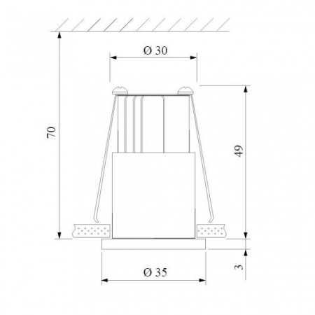 Встраиваемый светодиодный светильник Elektrostandard 15269/LED черный a056022