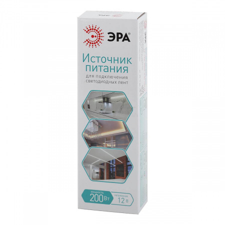Блок питания ЭРА 12V 200W IP20 16,7A LP-LED-200W-IP20-12V-M Б0044743 Алматы
