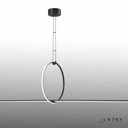 Подвесной светодиодный светильник iLedex Zoom 10339P/A2-35W-3000K BK-WH