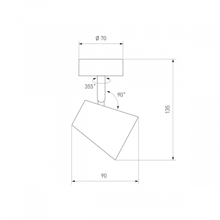 Светодиодный спот Elektrostandard DLR025 5W 4200K черный матовый a039690