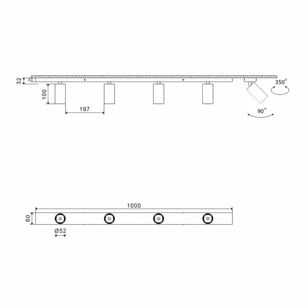 Основание для светильника SWG Mini-VL-M14-BL 004877 Алматы