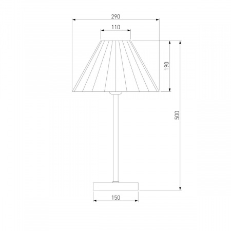 Настольная лампа Eurosvet Peony 01132/1 хром/графит